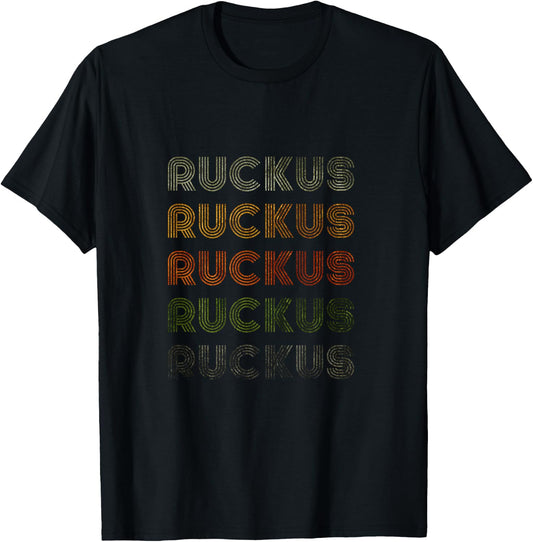 Love Heart Ruckus Grunge Vintage Style Black Ruckus T-Shirt - T-Shirt | Black