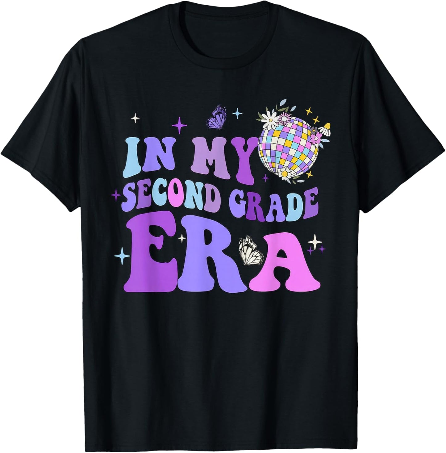 In My Second Grade Era 2nd Grade Back To School T-Shirt - T-Shirt | Black