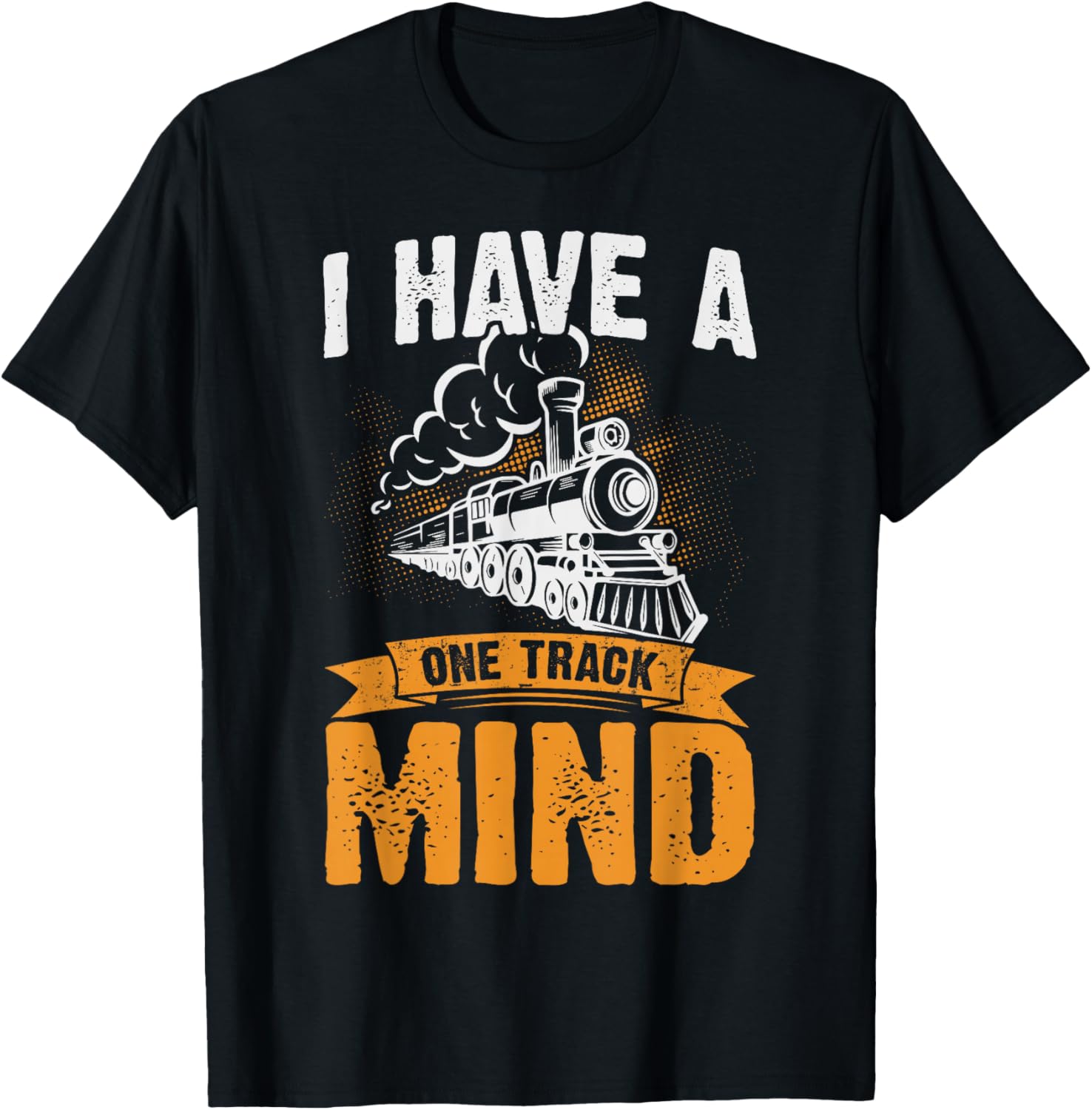 I Have A One Track Mind T-Shirt - T-Shirt | Black