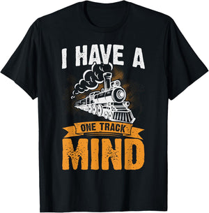 I Have A One Track Mind T-Shirt - T-Shirt | Black