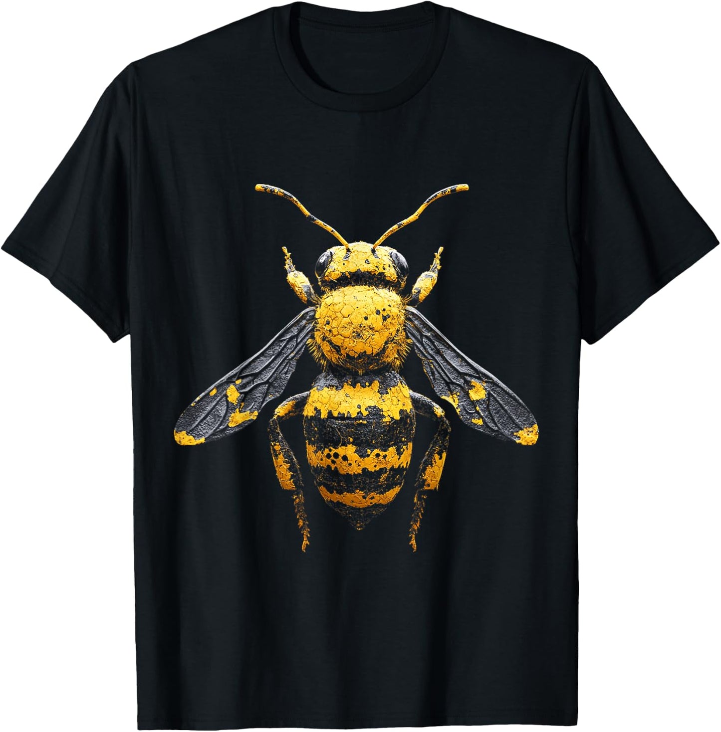 Bee Animal Graphic Artwork Bee T-Shirt - T-Shirt | Black