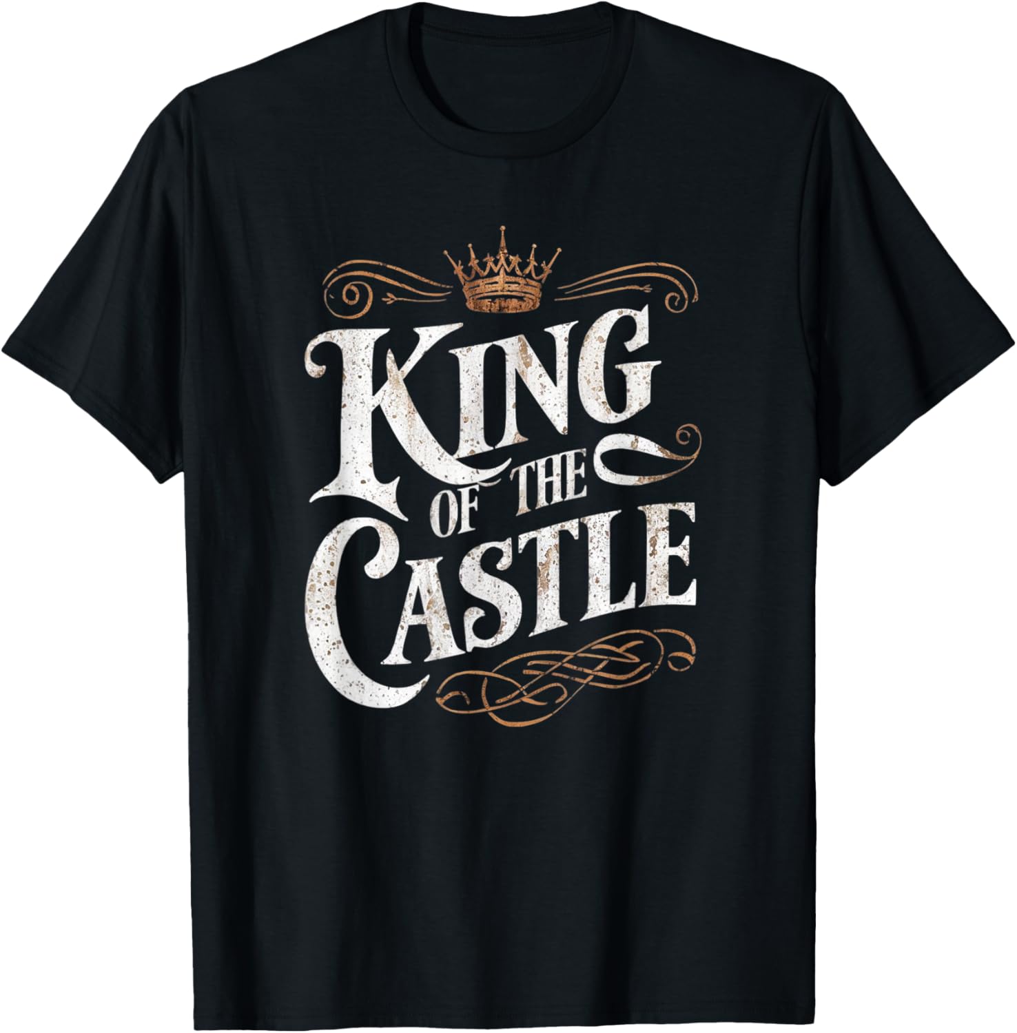 King of The Castle Funny Father's Day T-Shirt - T-Shirt | Black