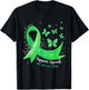 Support Squad Green Ribbon Butterfly Kidney Disease T-Shirt - T-Shirt | Black
