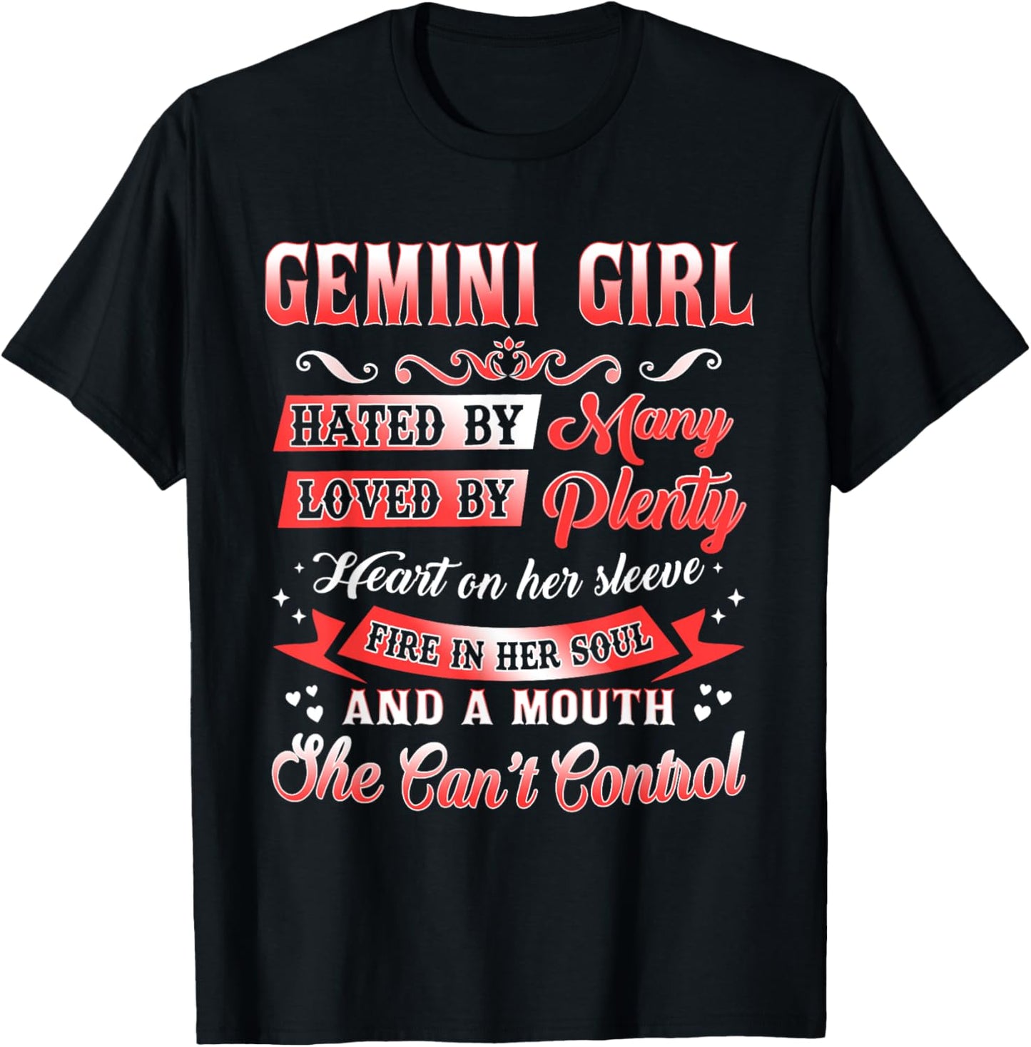 Gemini Girl Shirt Gemini Girl Facts Birthday T-Shirt - T-Shirt | Black
