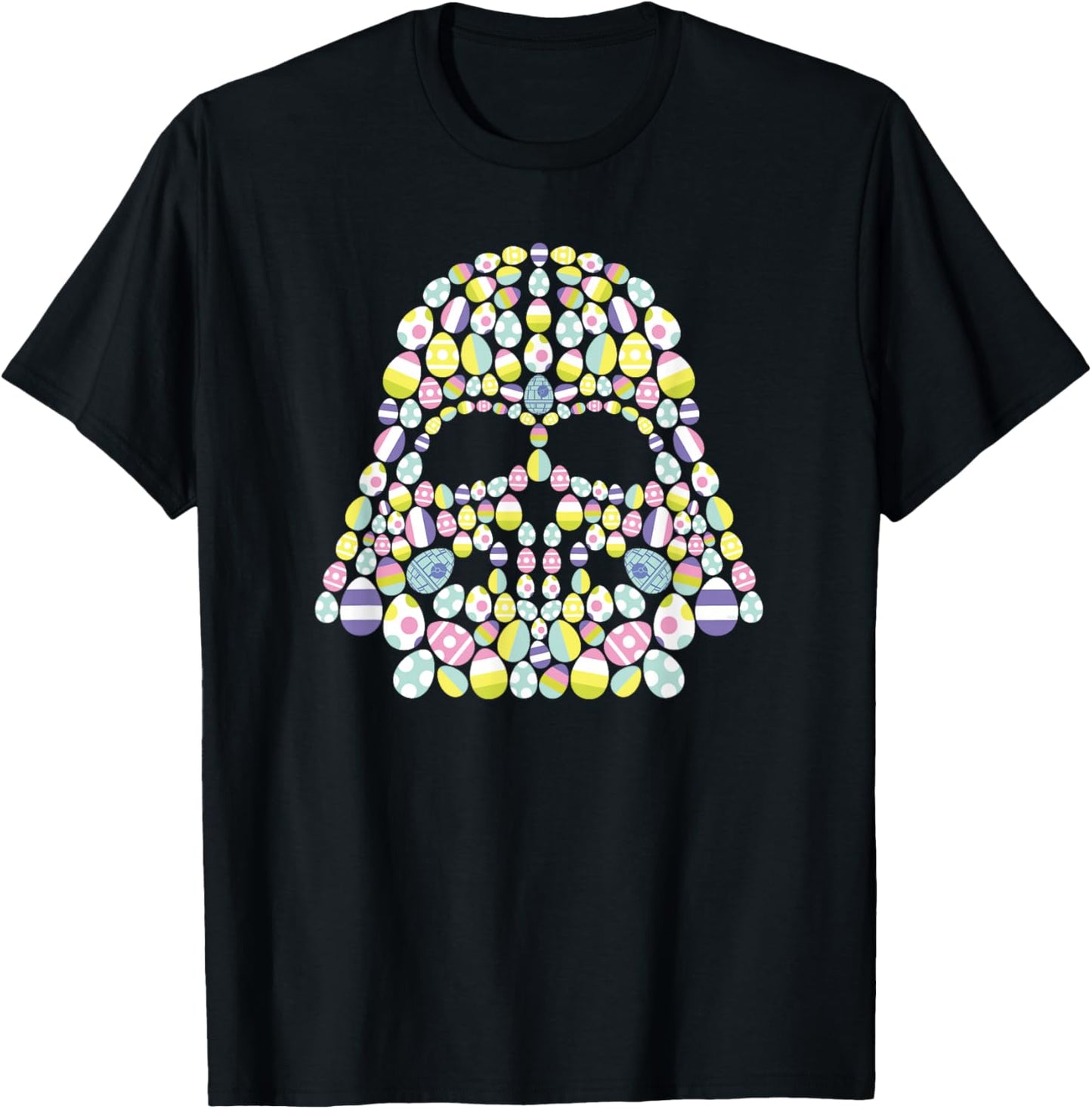 Star Wars Easter Egg Fill Darth Vader Mask and Helmet T-Shirt - T-Shirt | Black