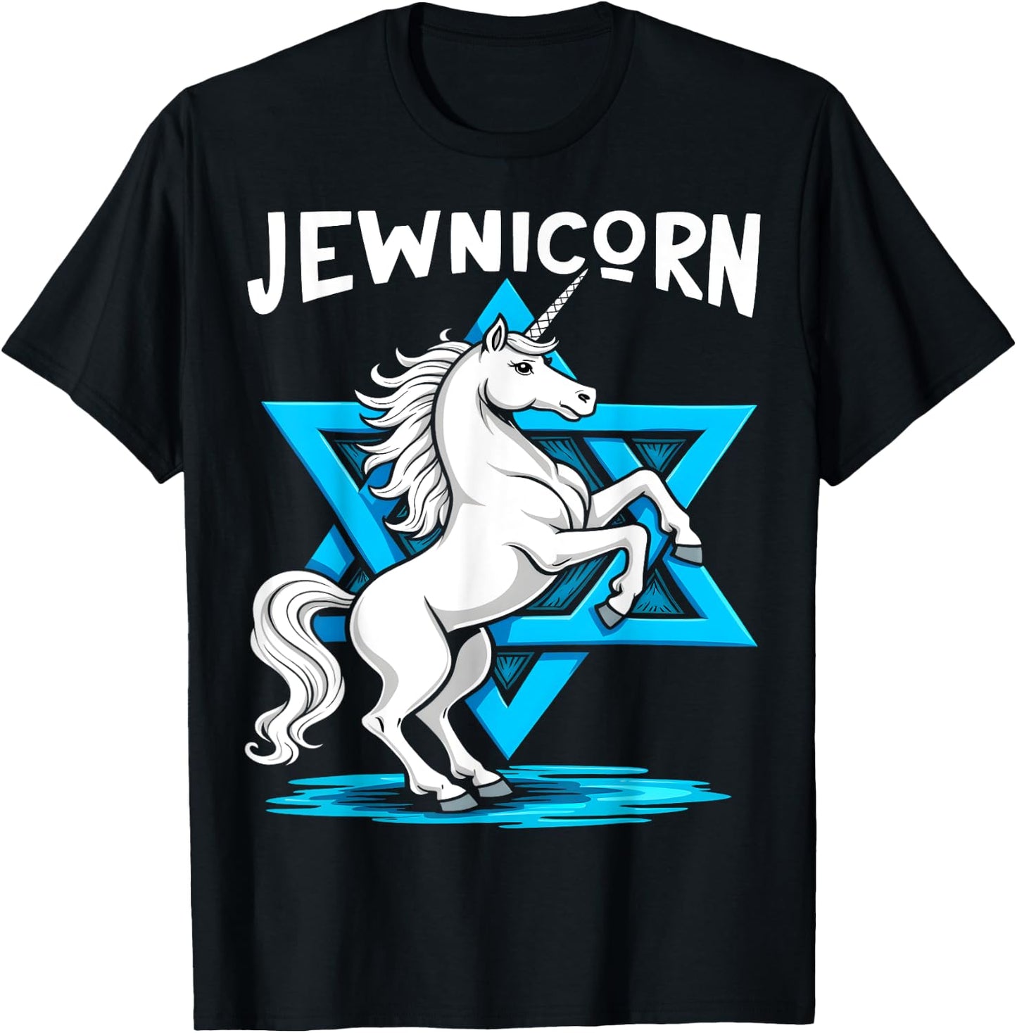 Jewnicorn Funny Jewish T-Shirt - T-Shirt | Black