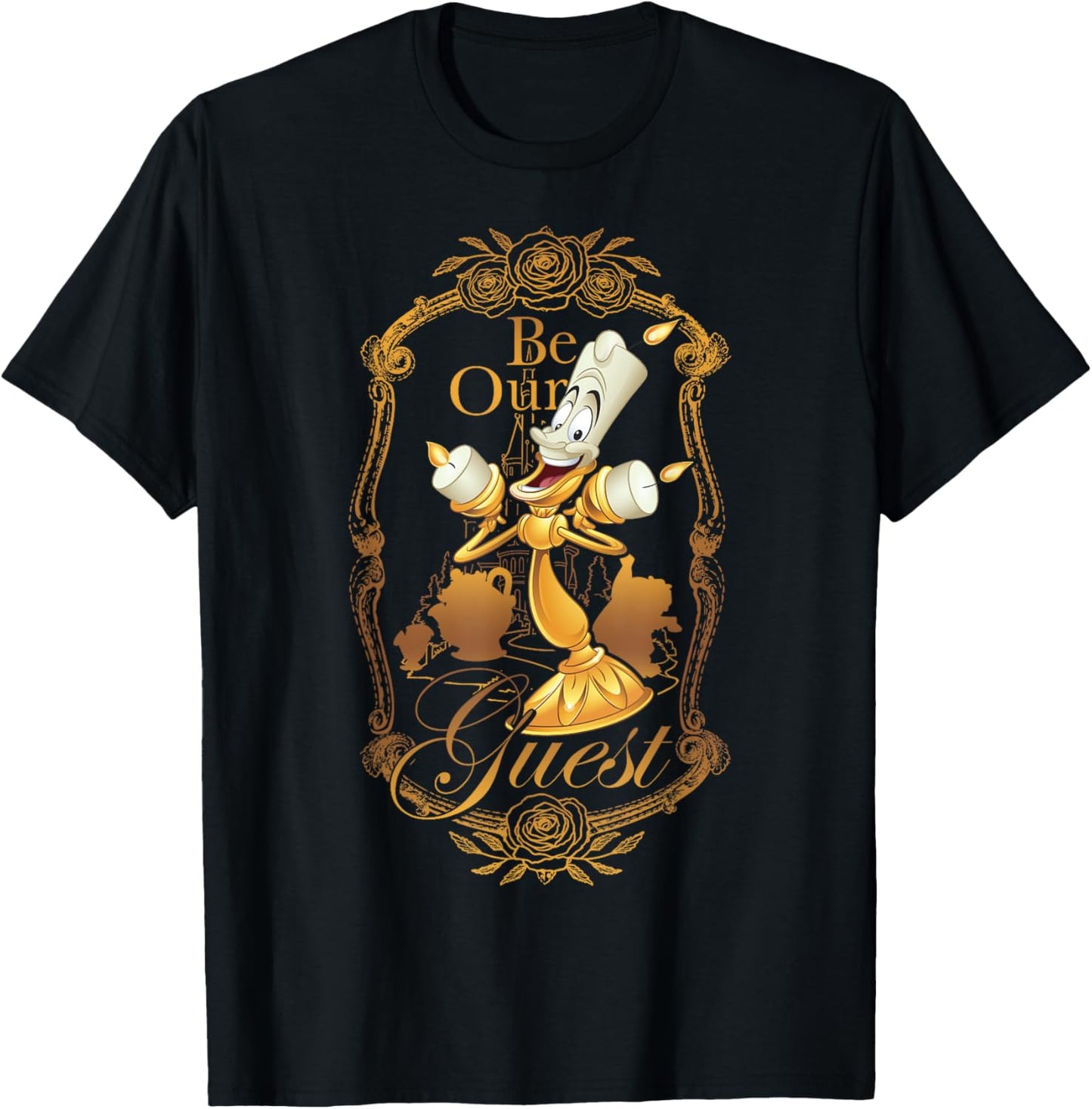 Disney Die Schöne und das Biest Seien Sie unser Gast T-Shirt - T-Shirt | Black