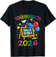 Kinder Tschüss Kindergarten Hallo Schule 2026 Schulanfang T-Shirt - T-Shirt | Black