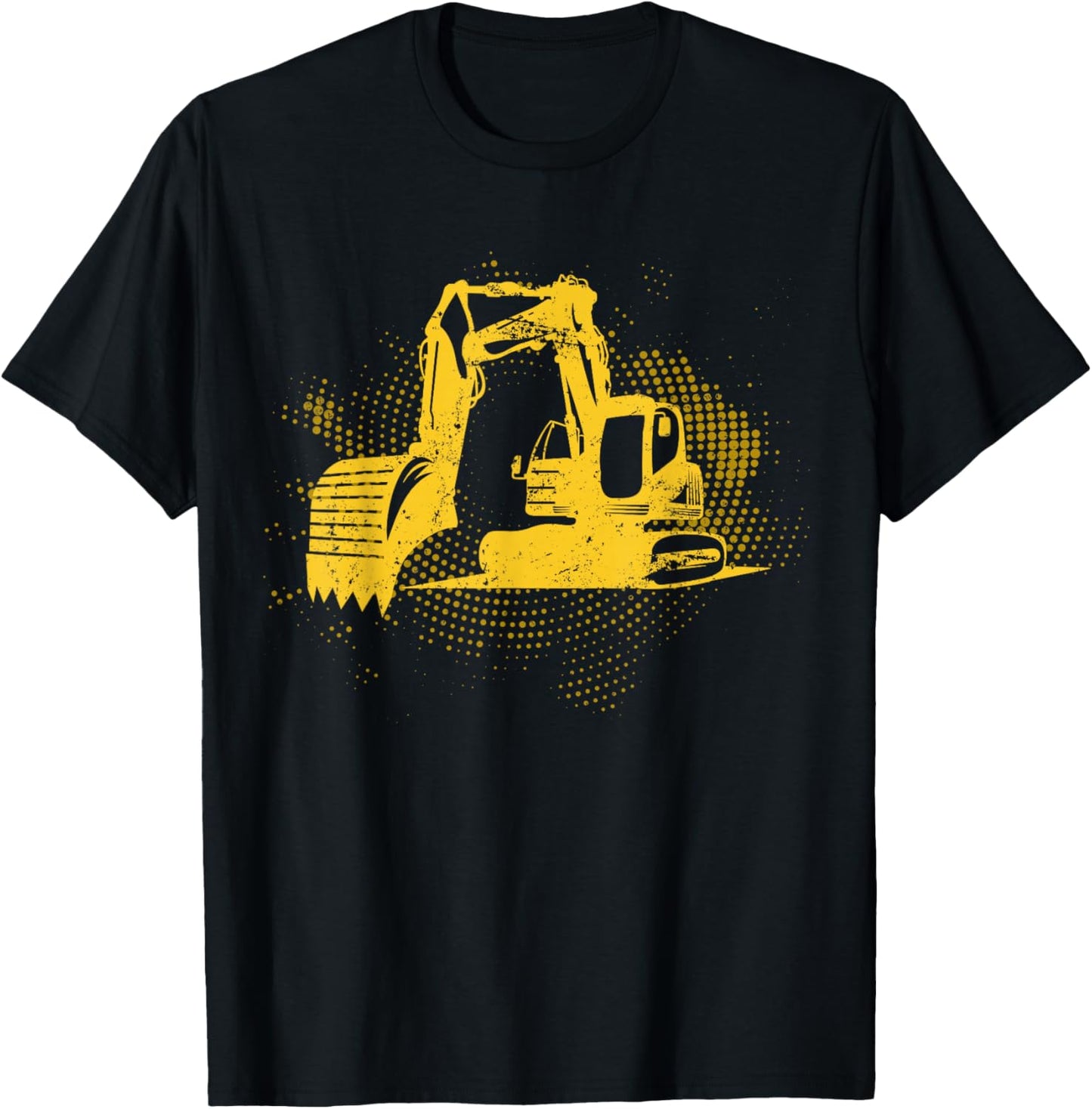 Construction Site Truck Driving Men Boys Gift Excavator T-Shirt - T-Shirt | Black