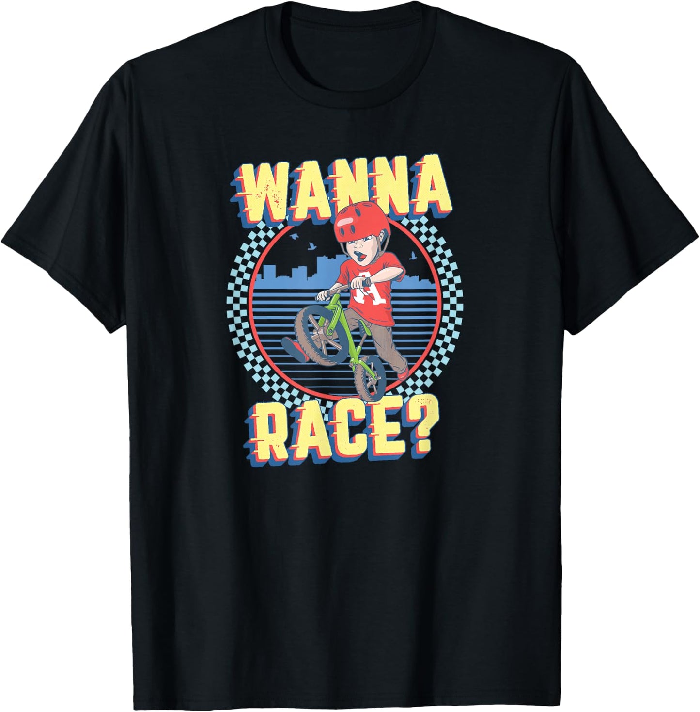 Balance Bike Racing for Two Wheeling Bicycle Ride Racers T-Shirt - T-Shirt | Black