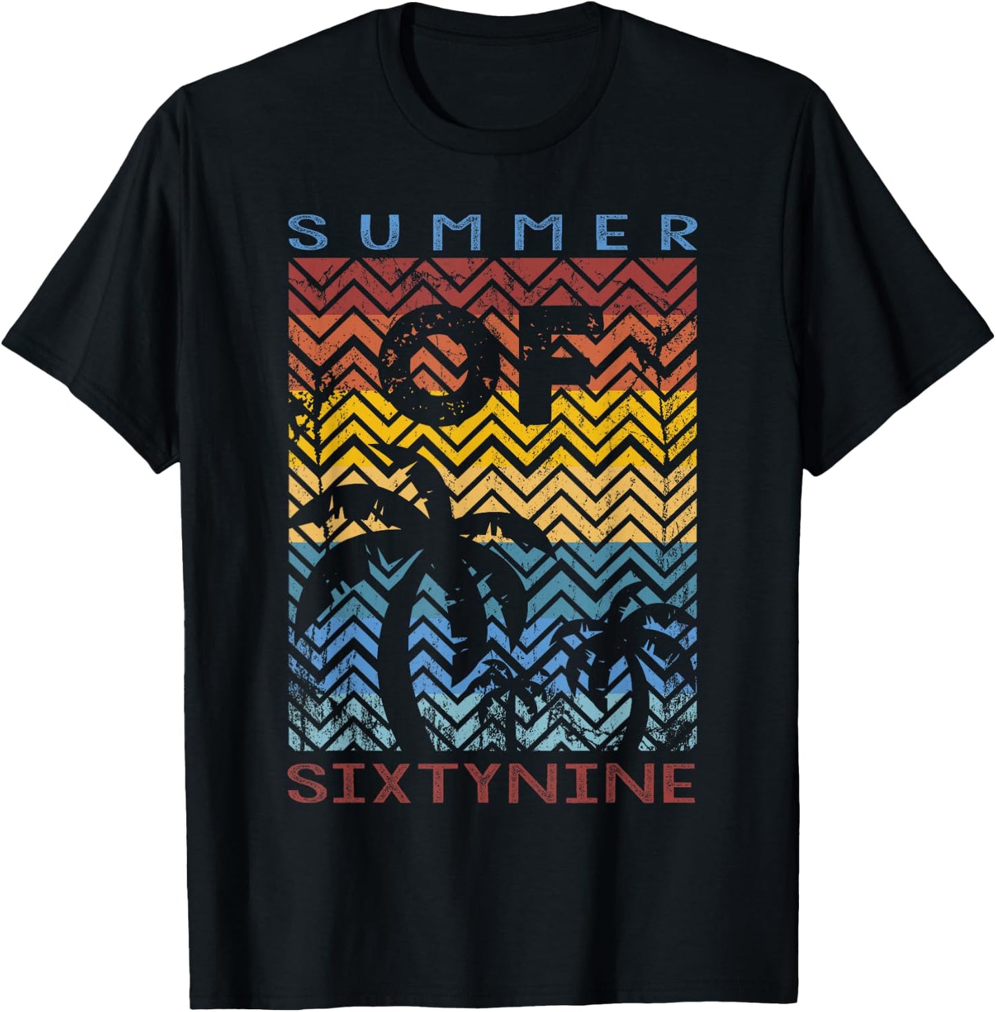 50th Birthday T Shirt Summer of 69 Gift Mom Daddy T-Shirt - T-Shirt | Black
