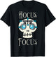 Hocus Focus Optometry Halloween Optometrist Eye Doctor Skull T-Shirt - T-Shirt | Black