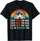 Retro Every snack you make Every meal you bake Doodle Dog T-Shirt - T-Shirt | Black