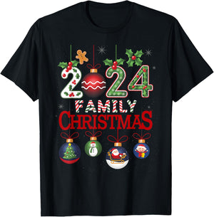 Family Christmas 2024 Matching Family Christmas Xmas Squad T-Shirt - T-Shirt | Black