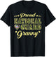 Proud National Guard Granny Dog Tags Heart Military Grandma T-Shirt - T-Shirt | Black