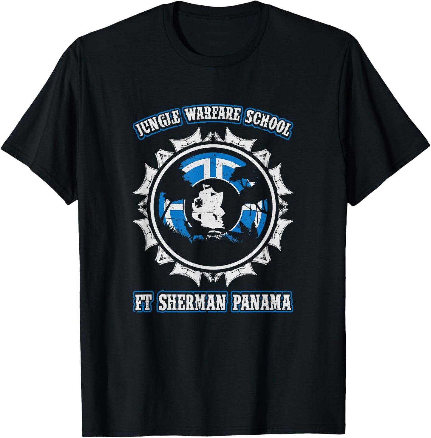 Jungle Warfare School Ft Sherman Panama T Shirt T-Shirt - T-Shirt | Black