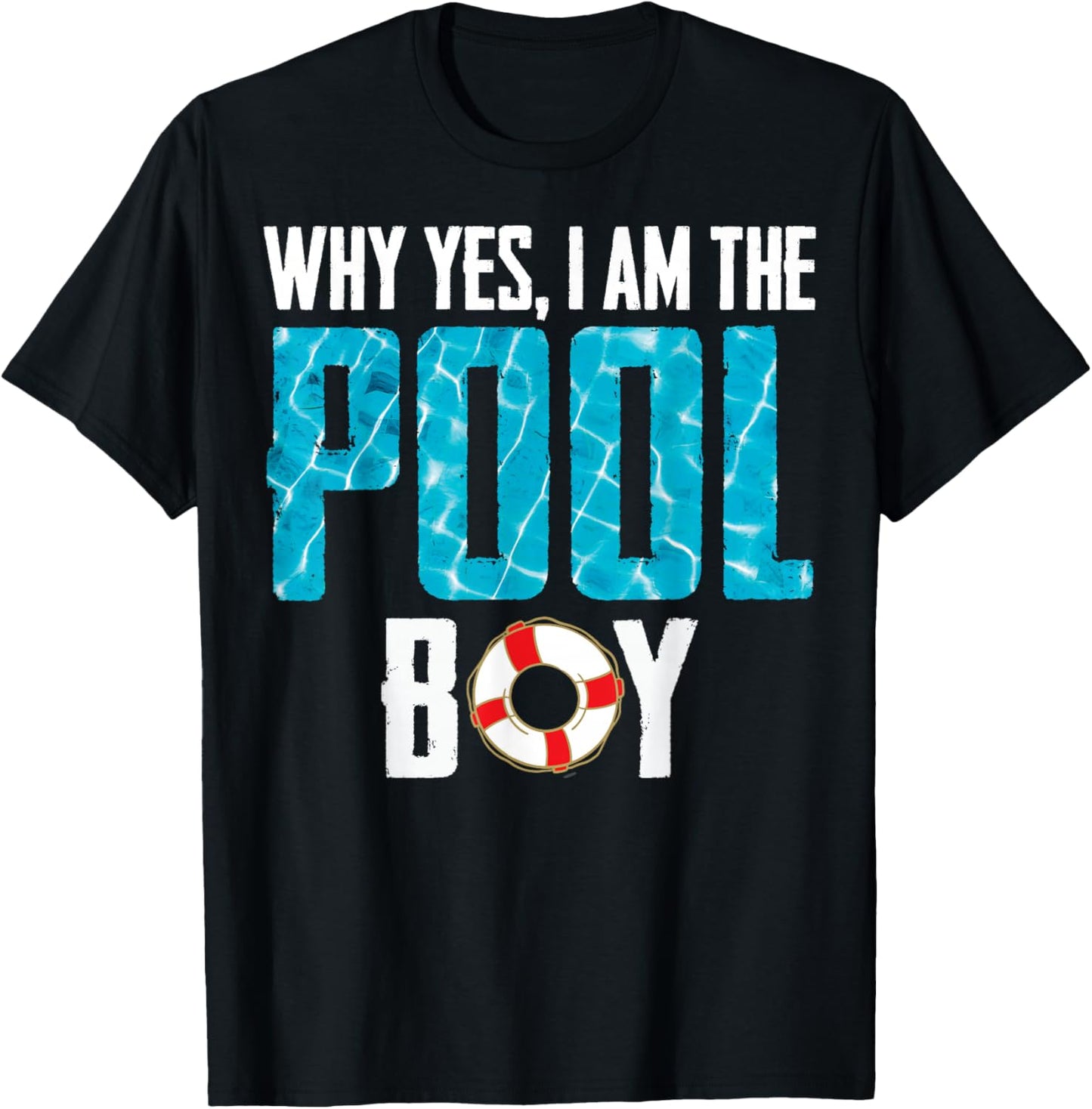 Why Yes I Am The Pool-Boy Shirt Funny Pool Expert Swimming T-Shirt - T-Shirt | Black