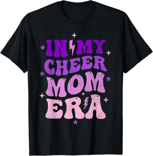 Trendy In My Cheer Mom Era Cheerleading Cheer Mama T-Shirt - T-Shirt | Black