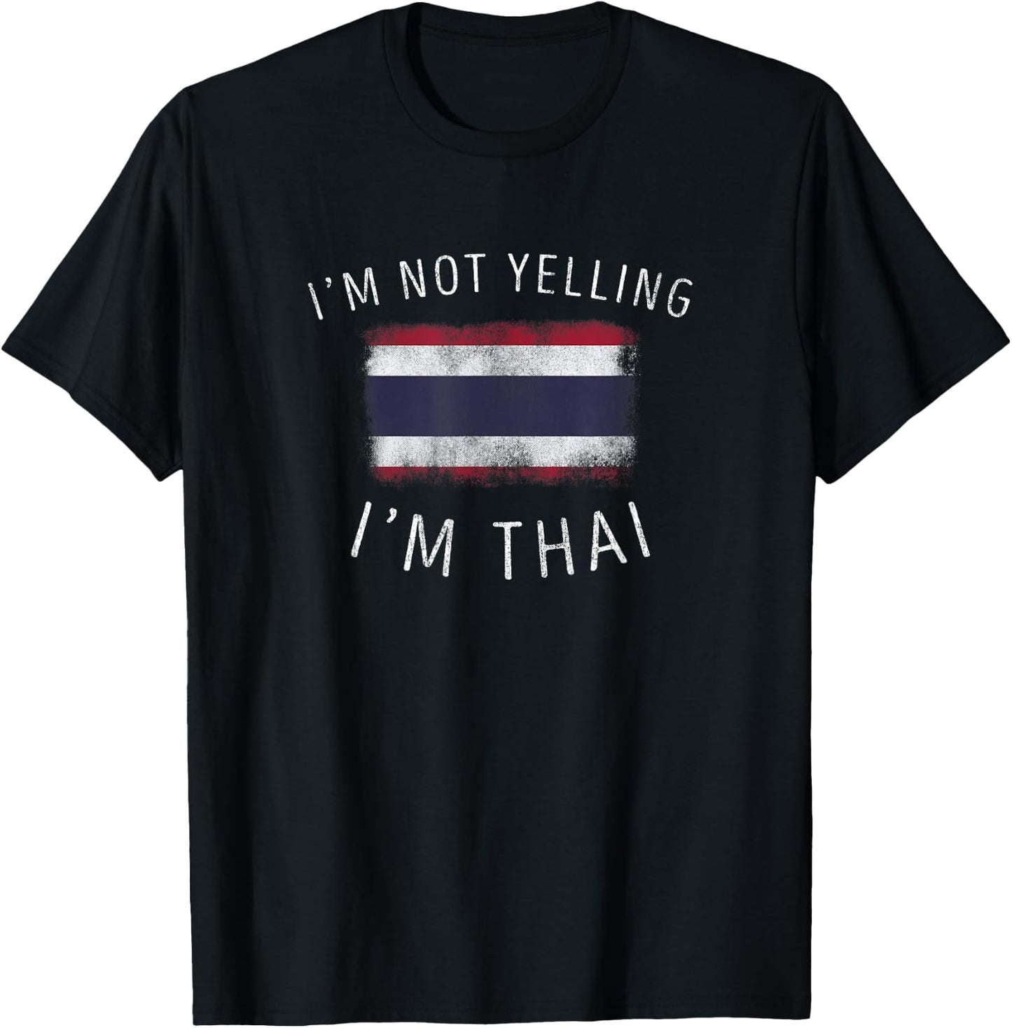 I don't scream, I am Thai - Funny Thailand pride T-Shirt - T-Shirt | Black