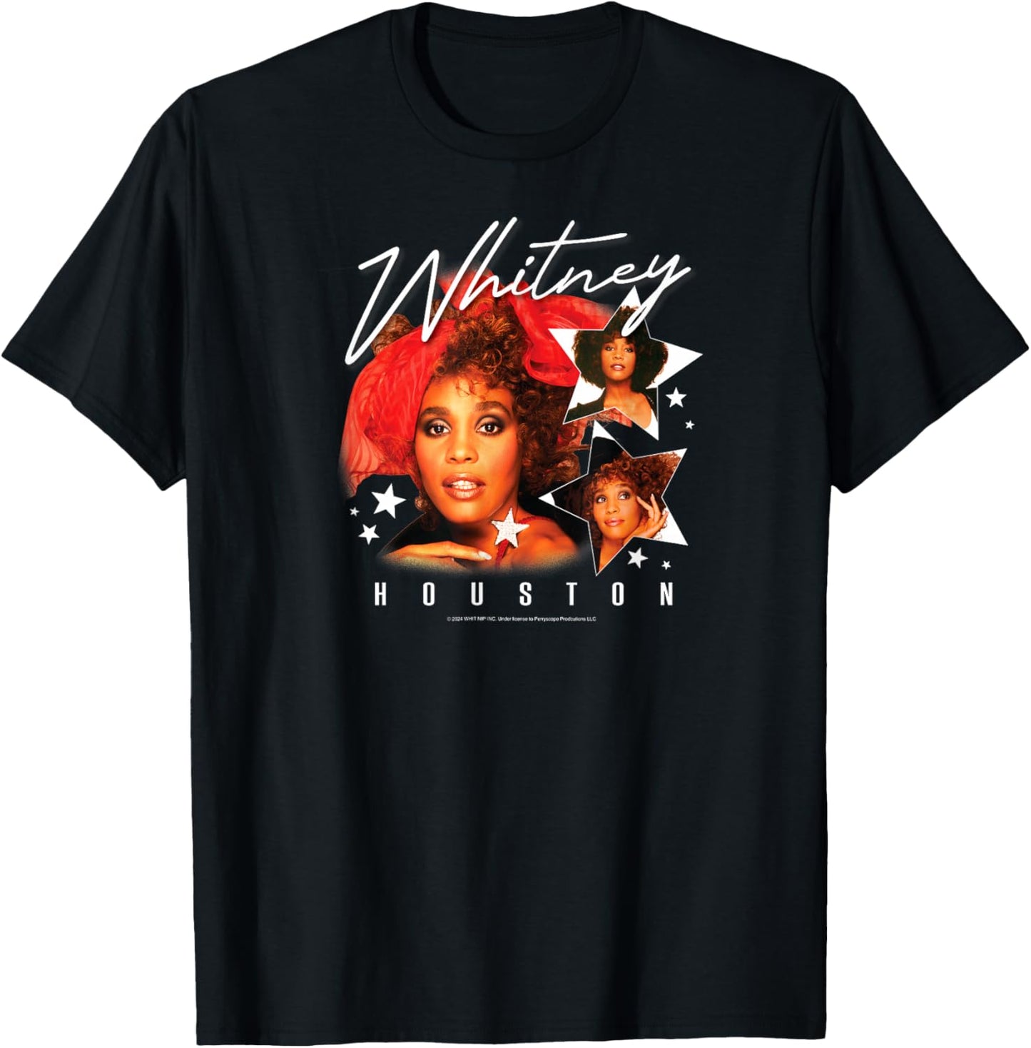 Whitney Houston - Stars The Voice Music Singer Artist T-Shirt - T-Shirt | Black