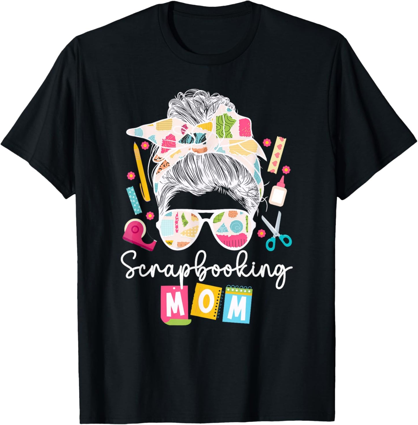 Crafting Lover Women Scrapbooking Gift Supplies Scrapbooking Mom Scrapbooking T-Shirt - T-Shirt | Black