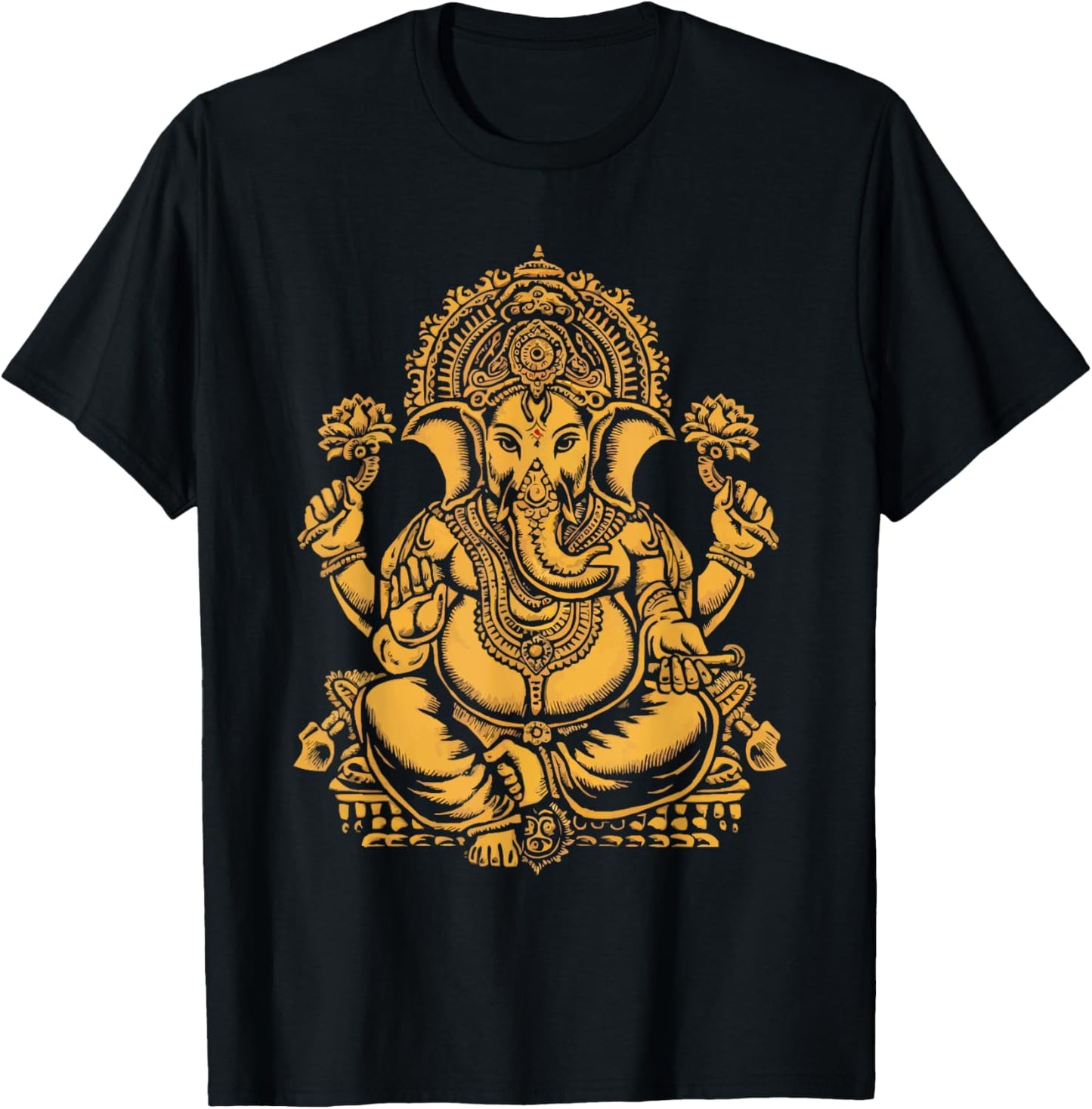 Ganesh Chaturthi Hindu Festival Elephant Lord Ganesha T-Shirt - T-Shirt | Black