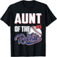 Aunt of Rookie 1 Years old Team 1st Birthday Baseball T-Shirt - T-Shirt | Black