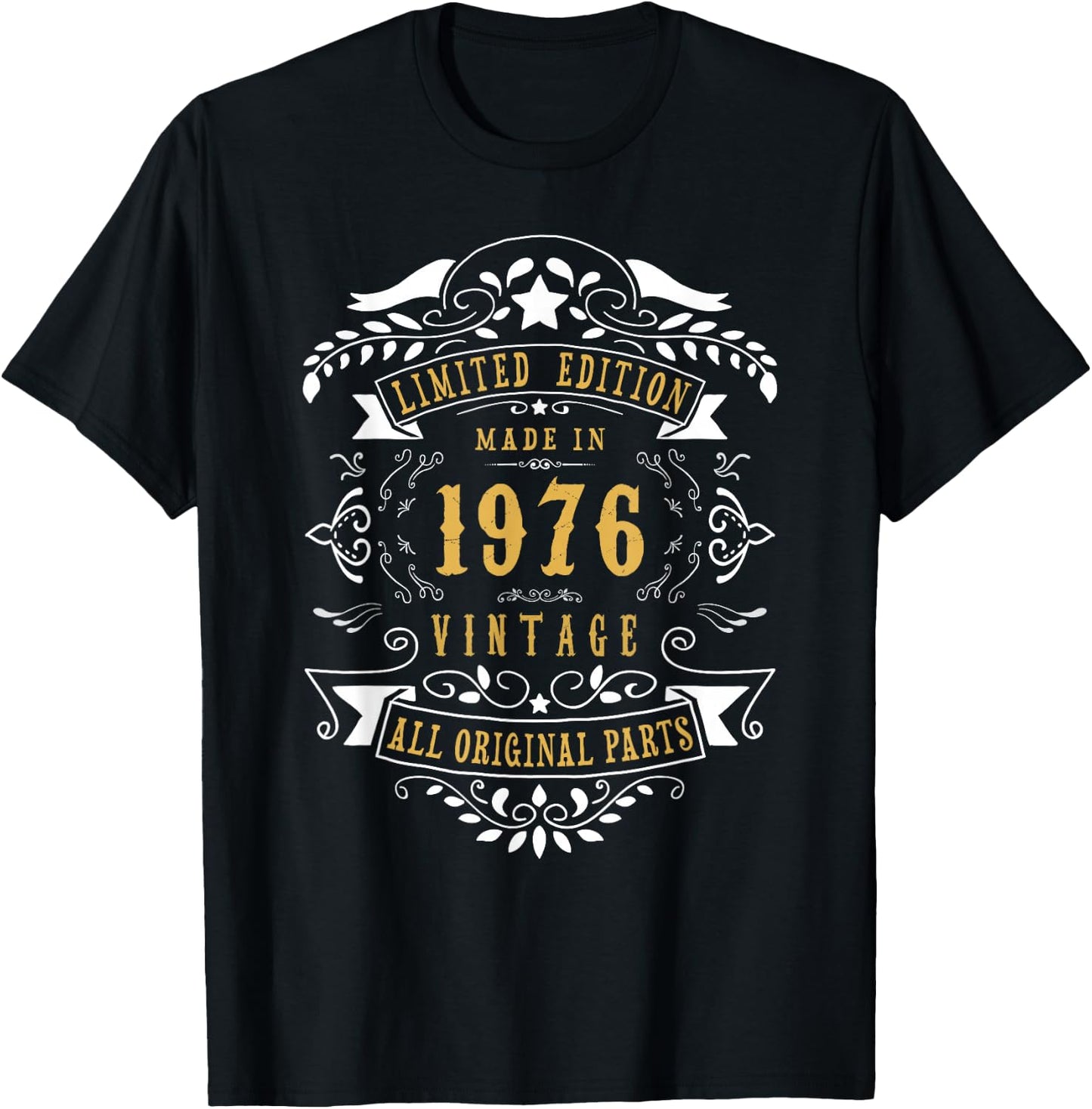 50th Birthday Women 50 Years old Men Born 1976 50 Birthday T-Shirt - T-Shirt | Black