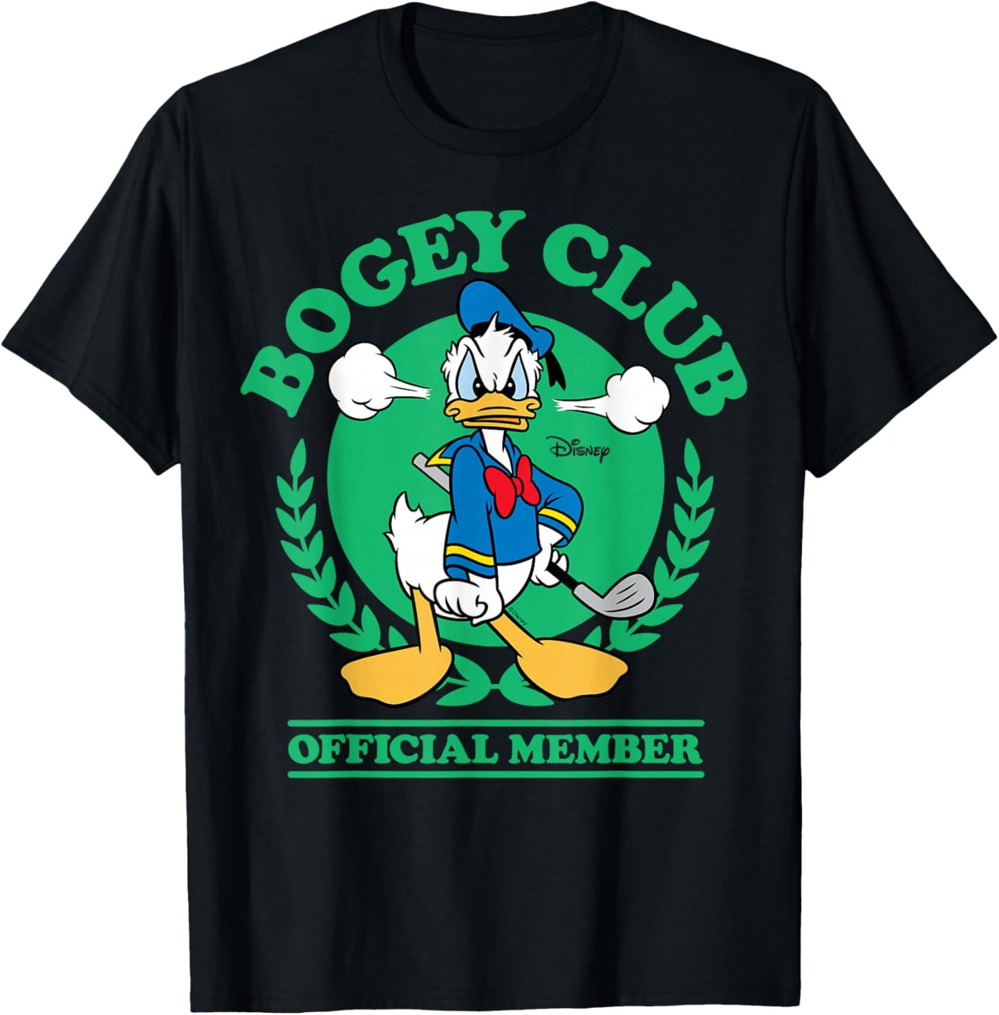 Donald Duck - Golf Bogey Club Official Member T-Shirt - T-Shirt | Black