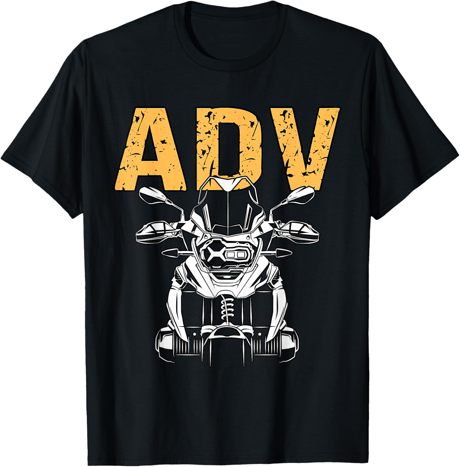 Adventure Rider Motorcycle Biker OffRoad Mountain Travel GS T-Shirt - T-Shirt | Black