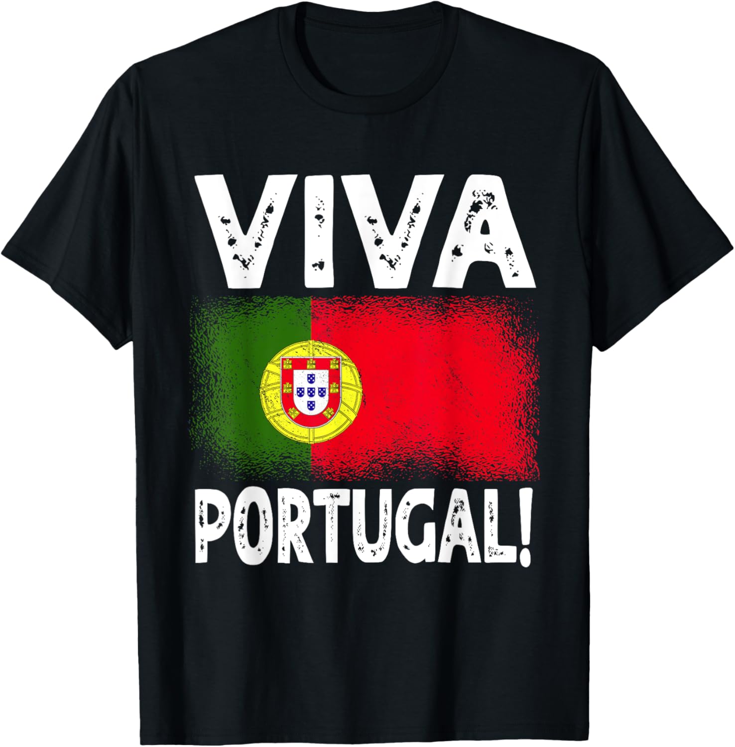 Viva Portugal Portugal Clothing Day Portugal Flag Portugal T-Shirt - T-Shirt | Black