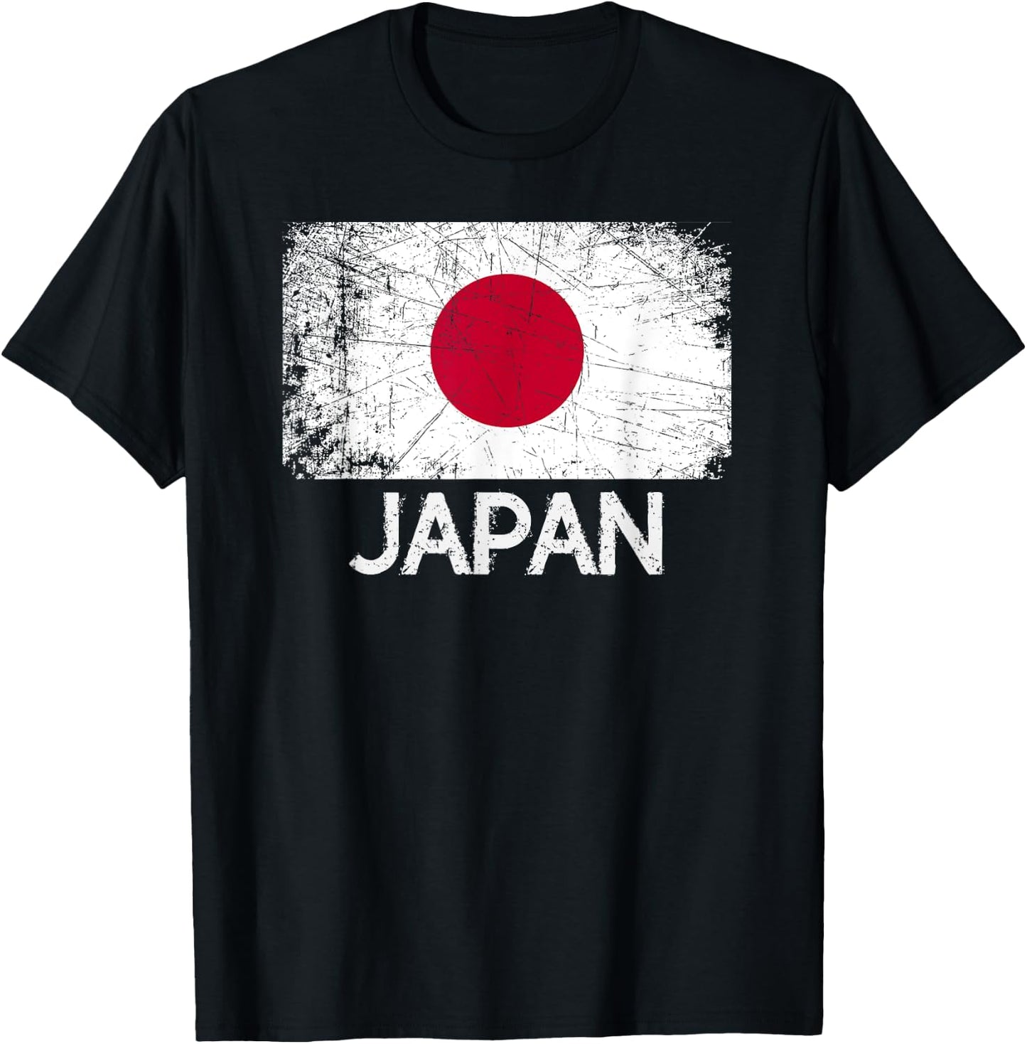Japanese Flag | Vintage Made In Japan Gift T-Shirt - T-Shirt | Black