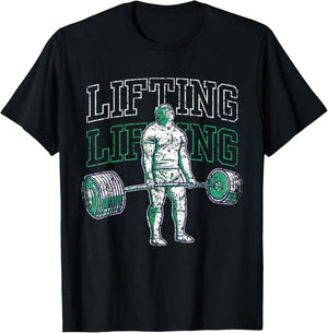 Lifting Weightlifting Gym Workout Lift T-Shirt - T-Shirt | Black