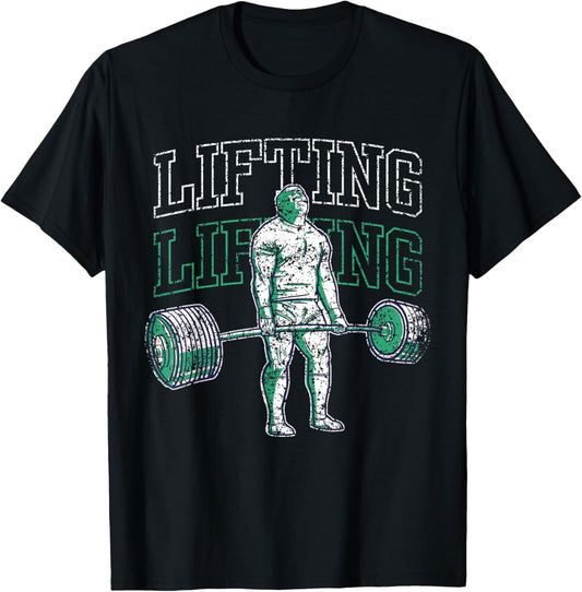 Lifting Weightlifting Gym Workout Lift T-Shirt - T-Shirt | Black