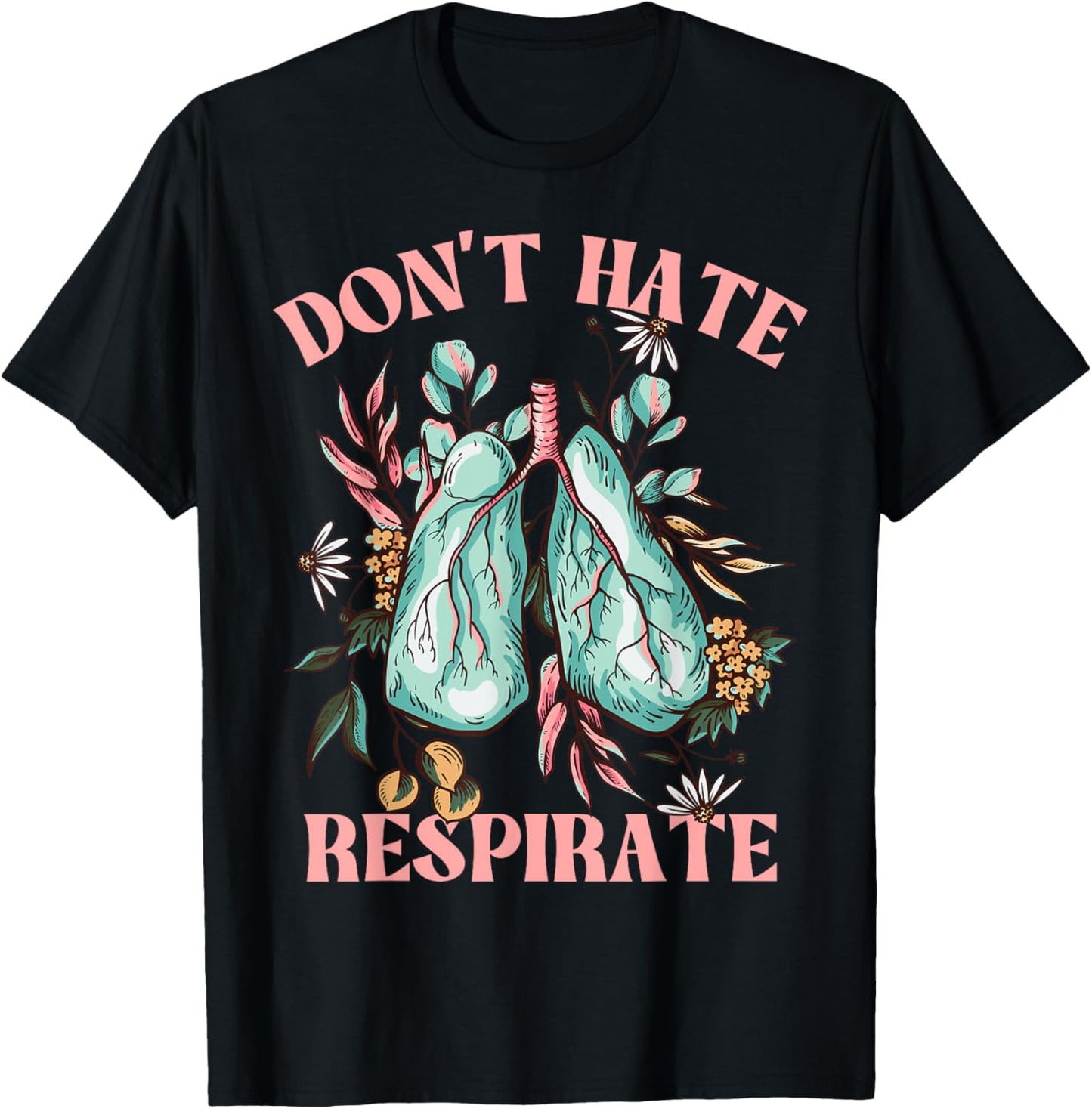 Respiratory Therapist, Funny Respirate T-Shirt - T-Shirt | Black