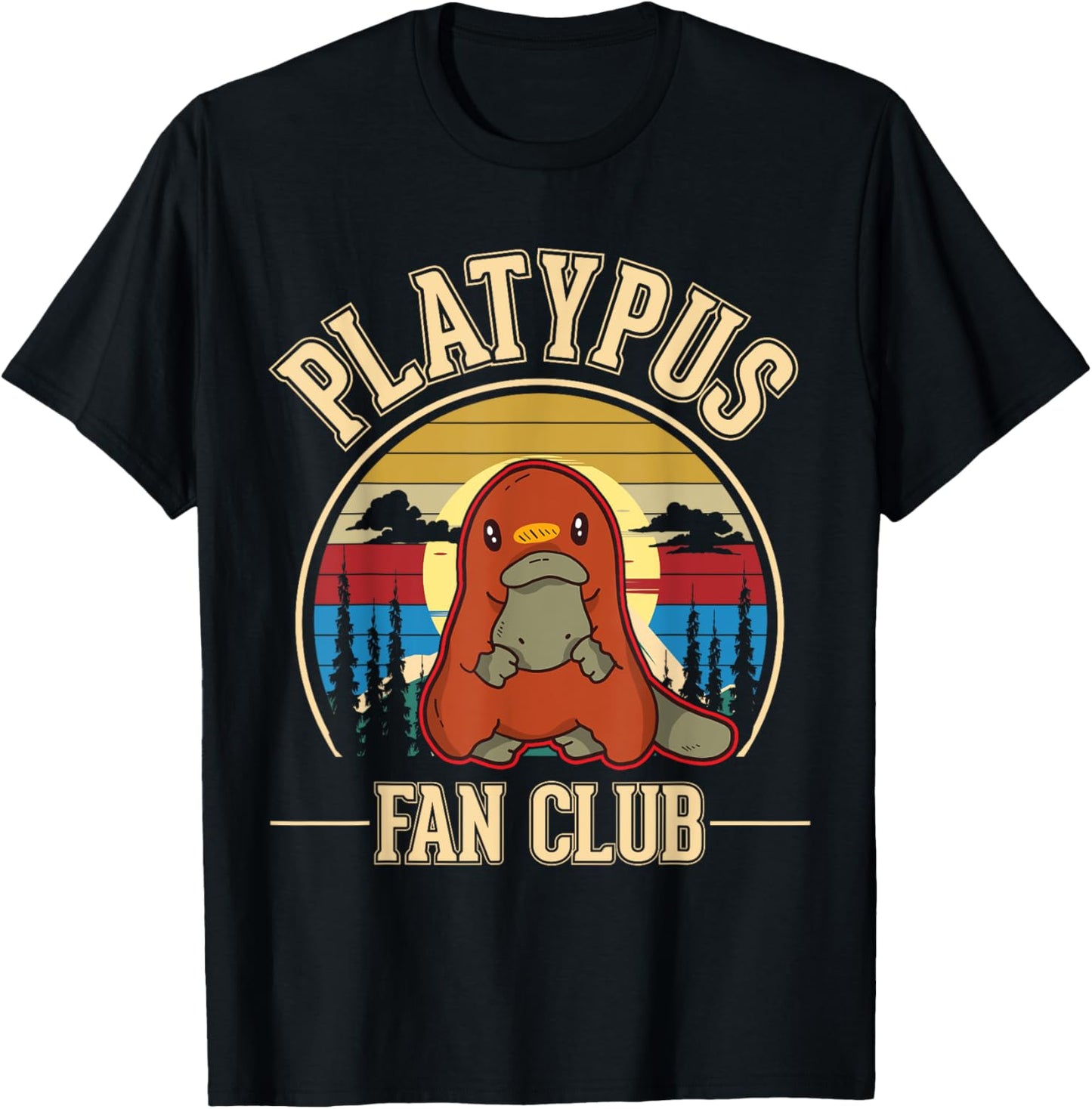 Platypus Fan Club Platypus T-Shirt - T-Shirt | Black