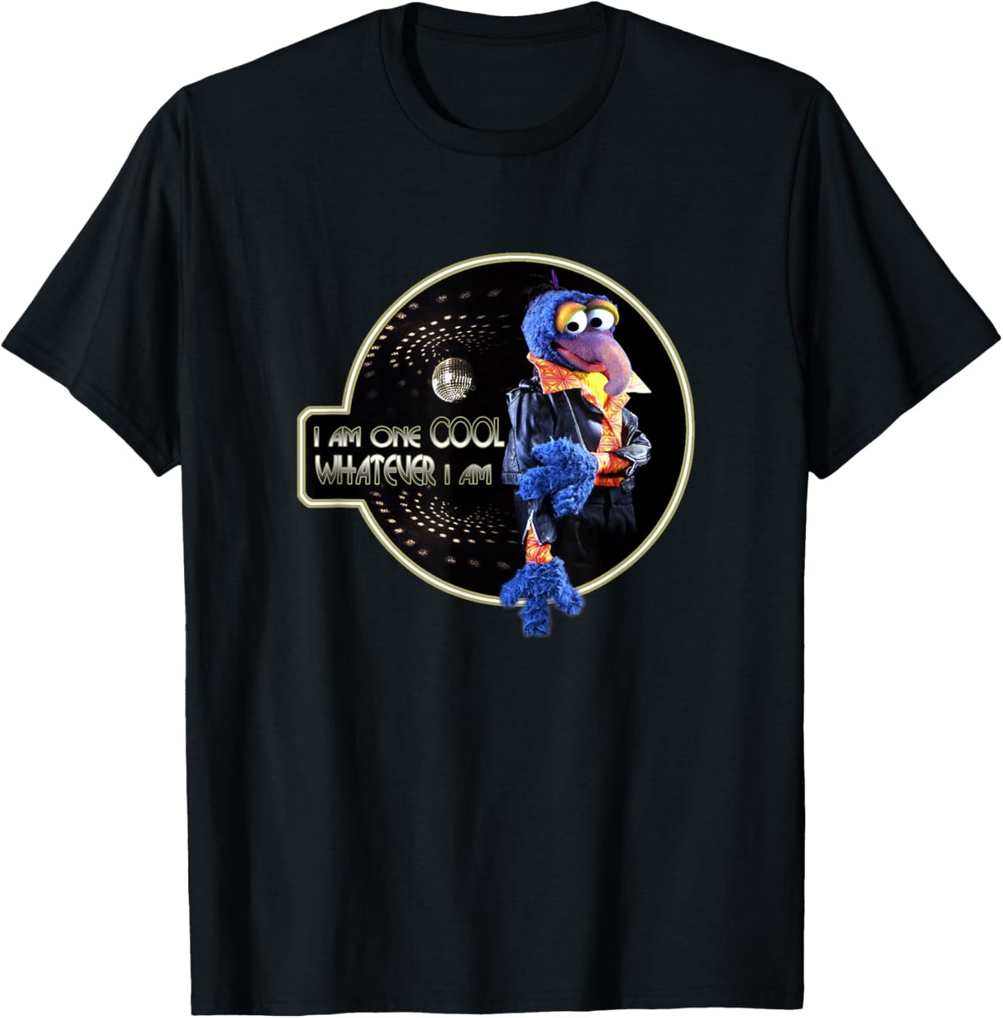 Disney The Muppets Gonzo I Am One Cool Whatever I Am Retro T-Shirt - T-Shirt | Black