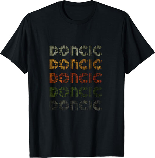 Love Heart Doncic Grunge Vintage Style Black Doncic T-Shirt - T-Shirt | Black