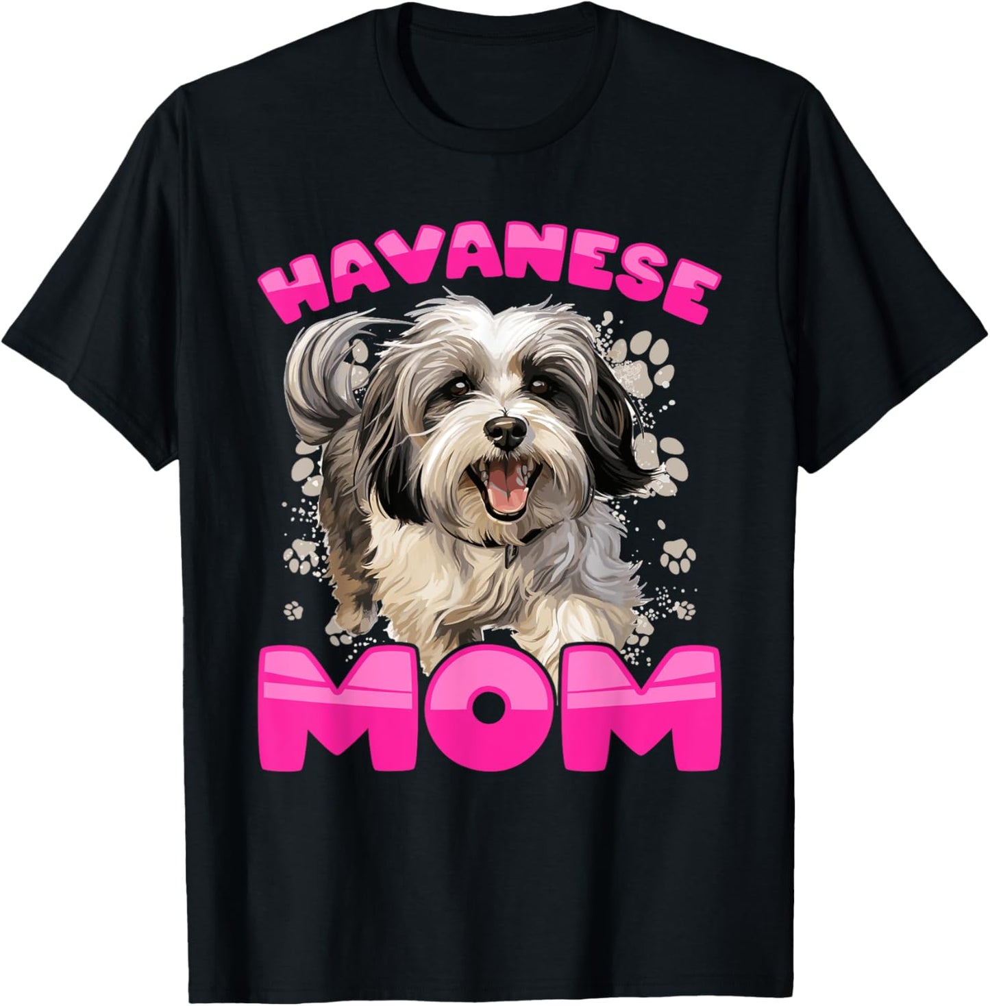 Havanese Dog Breed Pet Havanese Mom T-Shirt - T-Shirt | Black