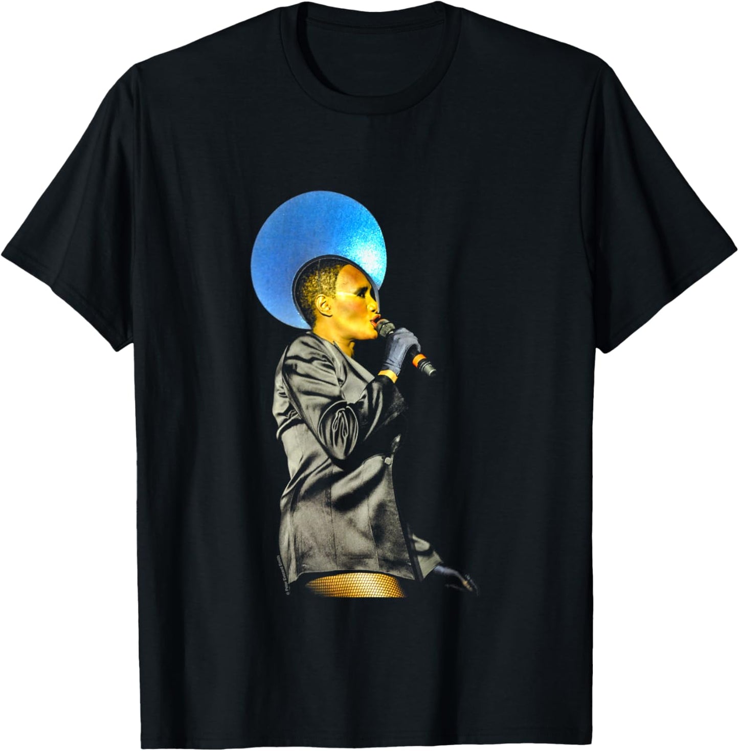 Grace Jones Performing Live By Everard Smith T-Shirt - T-Shirt | Black