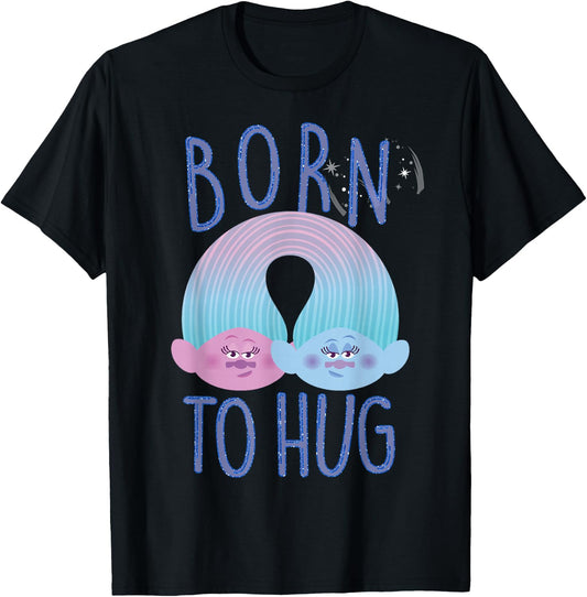DreamWorks Trolls Born To Hug T-Shirt - T-Shirt | Black