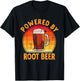 Powered By Root Beer Root Beer Lover Beer Drinker T-Shirt - T-Shirt | Black
