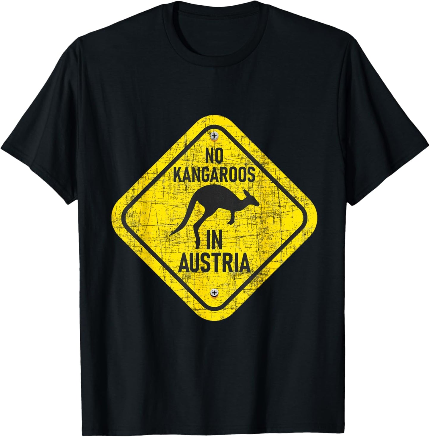 No Kangaroos in Austria - Zookeeper Wildlife Animal Lover T-Shirt - T-Shirt | Black