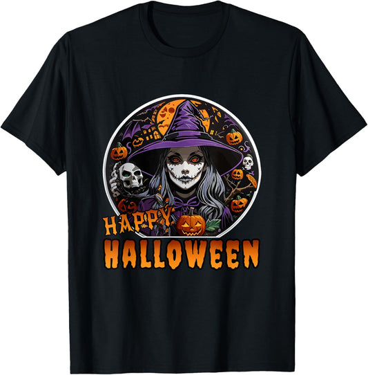 Happy Halloween T-Shirt - T-Shirt | Black