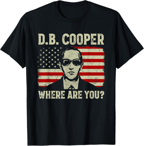 DB Cooper Where Are You D.B. Coopers Vintage US Flag