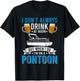 I Don't Always Drink At Noon But When I Do I'm On A Pontoon T-Shirt - T-Shirt | Black