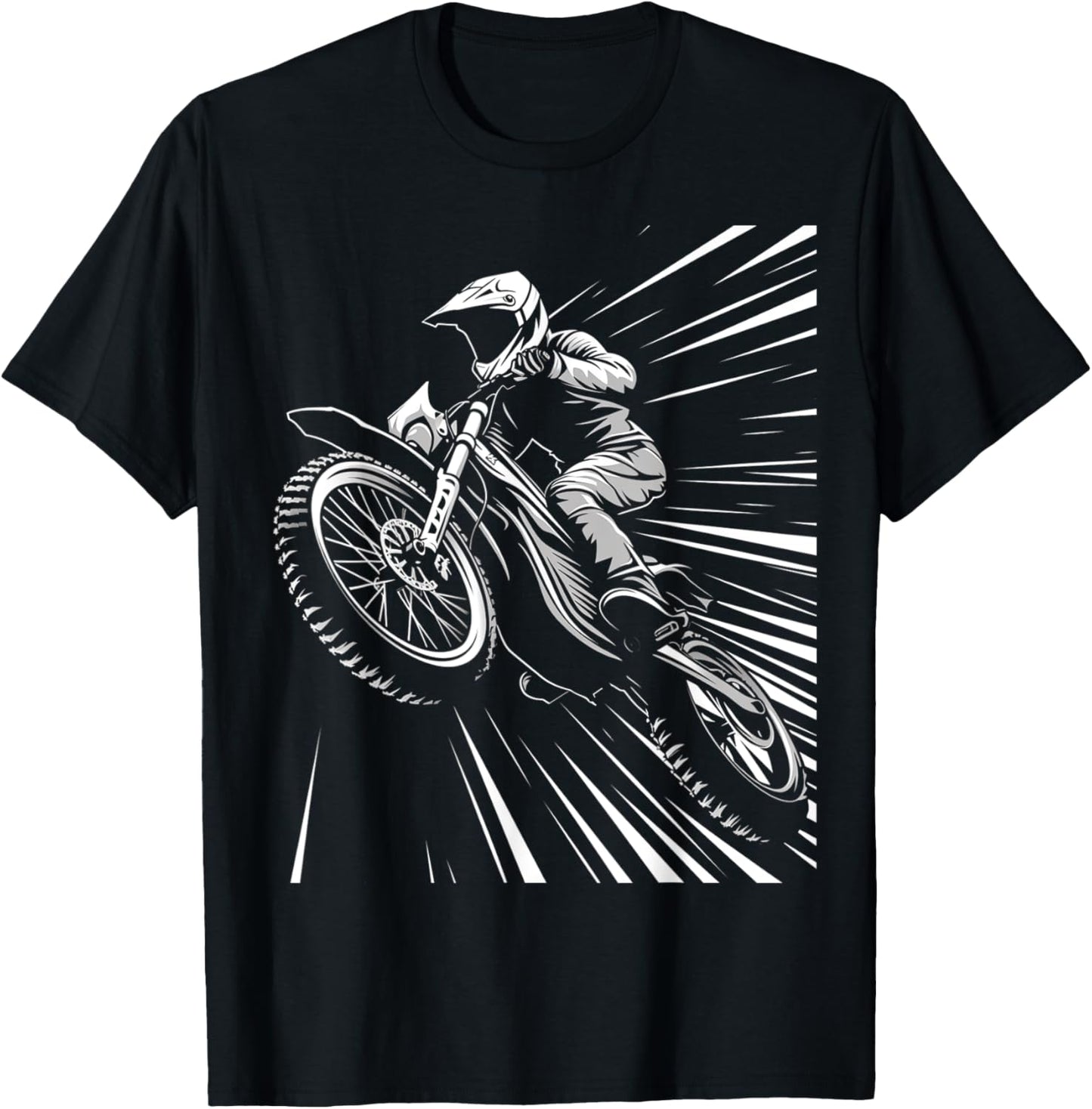 Funny Dirt Bike Lover Motocross Biker Fun Racing Love Riding T-Shirt - T-Shirt | Black