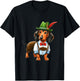 Oktoberfest Dachshund Cute Sausage Dog German Kids Men Women T-Shirt - T-Shirt | Black