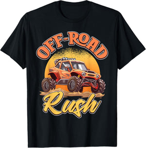 Orange Off-Road Rush Dune Buggy Adventure T-Shirt - T-Shirt | Black