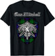 Mitchell Scottish Clan Tartan Lion Sword Crest T-Shirt - T-Shirt | Black